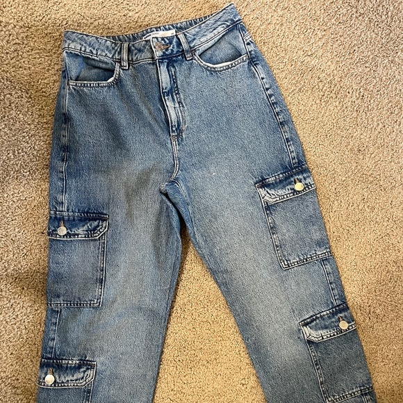 Cargo Denim Jeans - Picture 1 of 5